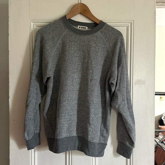 B SIDES SWEATSHIRT GREY HEATHER - Picture 2 of 3